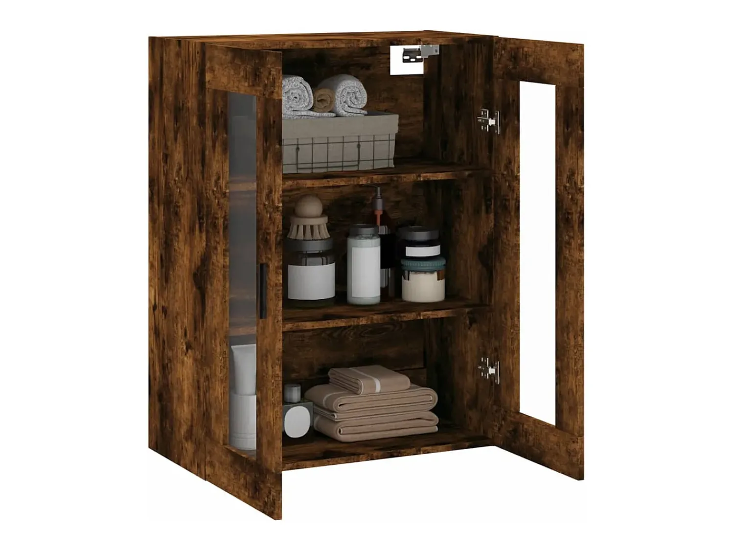 Prateleira|vidaxl Armário de parede 69,5x34x90 cm carvalho fumado Natural claro