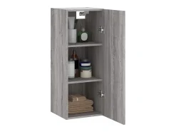 Prateleira|vidaxl Armário de parede 34,5x34x90 cm sonoma Cinzento