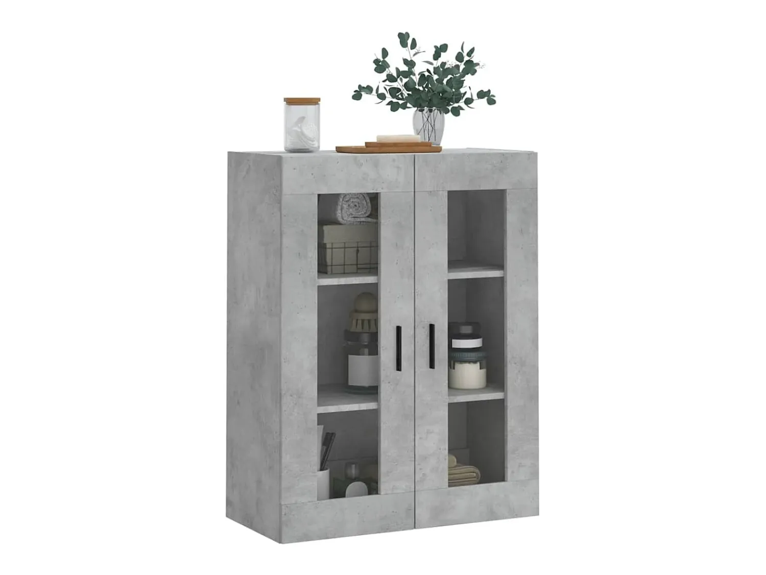 Prateleira|vidaxl Armário de parede 69,5x34x90 cm cimento Cinzento