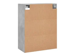 Prateleira*vidaxl Armário de parede 69,5x34x90 cm cimento Cinzento