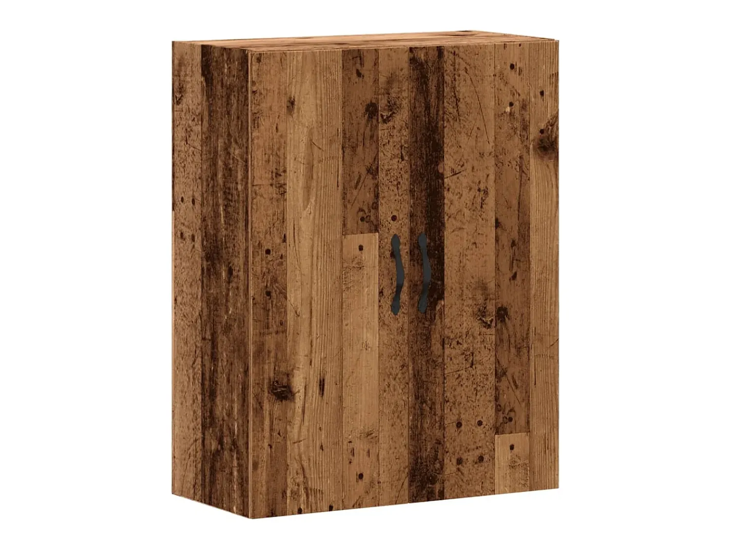 Prateleira*vidaxl Armário de parede 69,5x34x90 cm derivados madeira madeira velha Natural claro