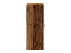 Prateleira*vidaxl Armário de parede 69,5x34x90 cm derivados madeira madeira velha Natural claro