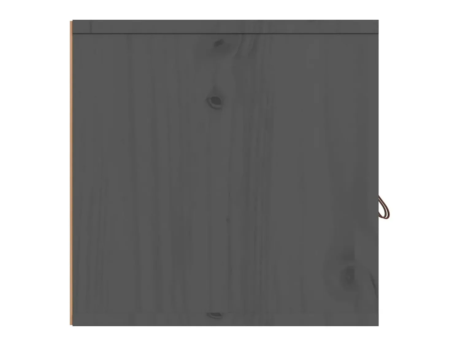 Hot vidaxl Armário de parede 80x30x30 cm madeira de pinho maciça cinza Cinzento