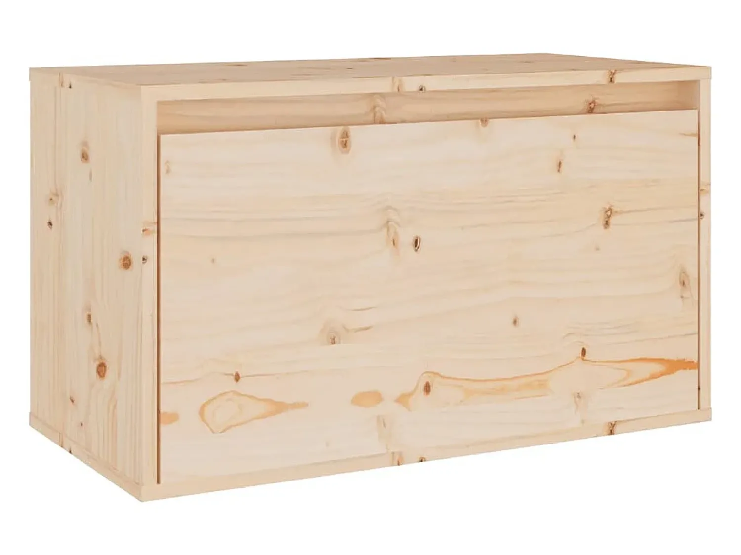 Best vidaxl Armário de parede 60x30x35 cm madeira de pinho maciça Castanho