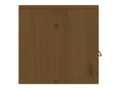 Outlet vidaxl Armário de parede 60x30x30 cm pinho maciço mel Castanho