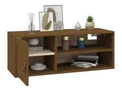 Sale vidaxl Armário de parede 80x30x30 cm pinho maciço mel Castanho