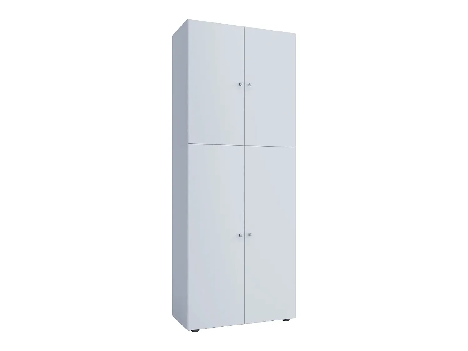 Outlet VCM Armário de sapato de madeira | Dimensões: L. 70 x A. 184 x P. 40 cm | Armário para uso integral | 5 compartimentos | 4 Portas rotativas - Lona (Branco) Multicor