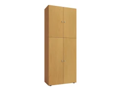 Móvel De Arrumação|Sapateira*VCM Armário de sapato de madeira | Dimensões: L. 70 x A. 184 x P. 40 cm | Armário para uso integral | 5 compartimentos | 4 portas rotativas - Lona (faia) Multicor