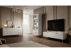 Móvel De Tv* Armário de TV: , 163,2 x 38 x 51,2 cm Branco