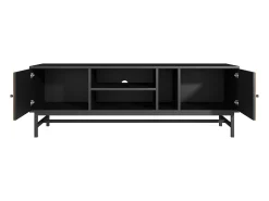 Armário de TV 150cm, Design -Madeira, amplo espaço de armazenamento, moderno e minimalista^ Móvel De Tv