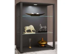 Online VCM Armário em pé Glasol Antracite A. 90 x L. 70 x P. 35 cm Multicor