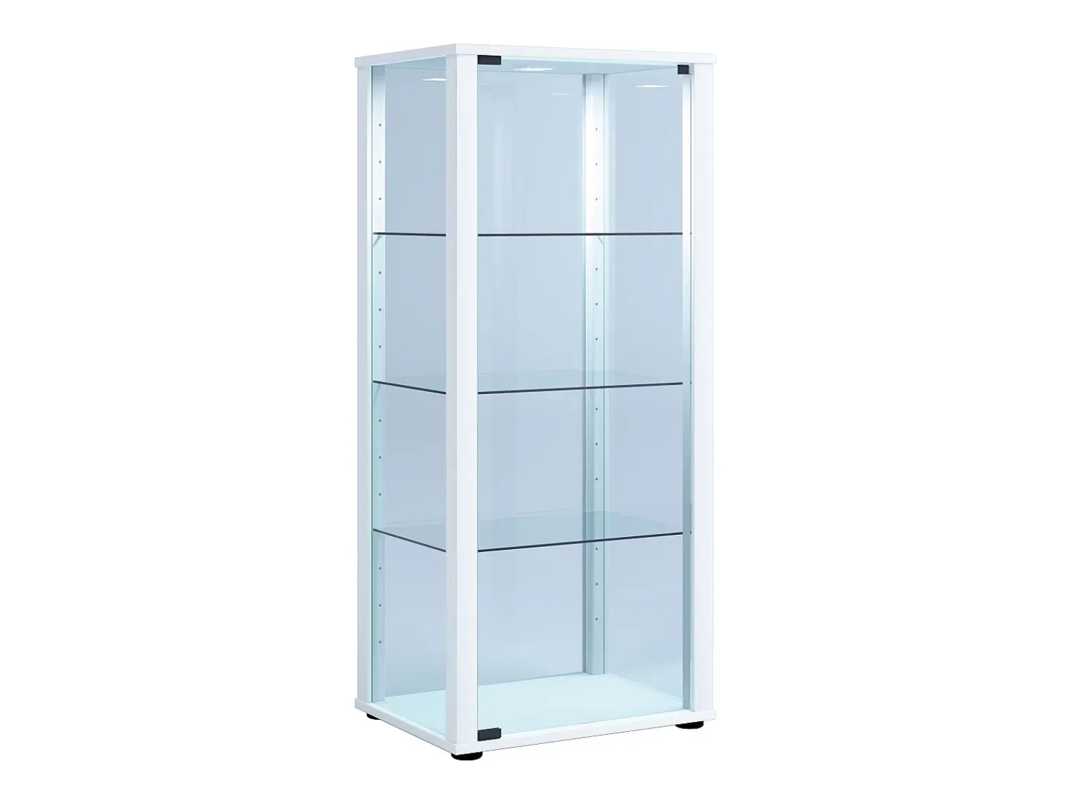 Vitrina|VCM Armário em pé Kavisa Branco A. 115 x L. 50 x P. 38 cm Multicor
