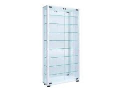 VCM Armário em pé Lumo Branco A. 115 x L. 59 x P. 18 cm^ Vitrina