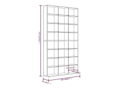 Móvel De Arrumação|vidaxl Armário p/ CD 102x23x177,5 cm derivados madeira carvalho fumado Natural claro