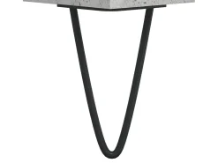 Móvel De Arrumação*vidaxl Armário p/ discos 121x38x48 cm derivados madeira cinza-cimento Cinzento