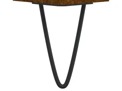vidaxl Armário p/ discos 85x38x48 cm deriv. madeira carvalho fumado^ Móvel De Arrumação