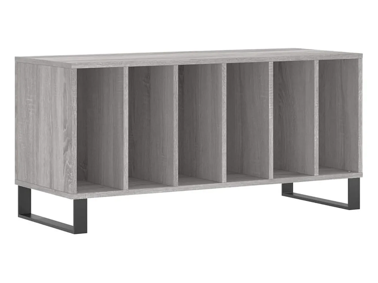 Best vidaxl Armário p/ discos 100x38x48cm derivados madeira sonoma Cinzento