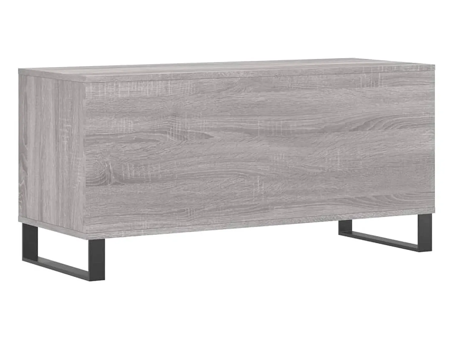 Best vidaxl Armário p/ discos 100x38x48cm derivados madeira sonoma Cinzento