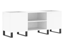 Móvel De Arrumação|vidaxl Armário para discos 121x38x48 cm derivados de madeira Branco