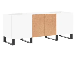 Móvel De Arrumação|vidaxl Armário para discos 121x38x48 cm derivados de madeira Branco