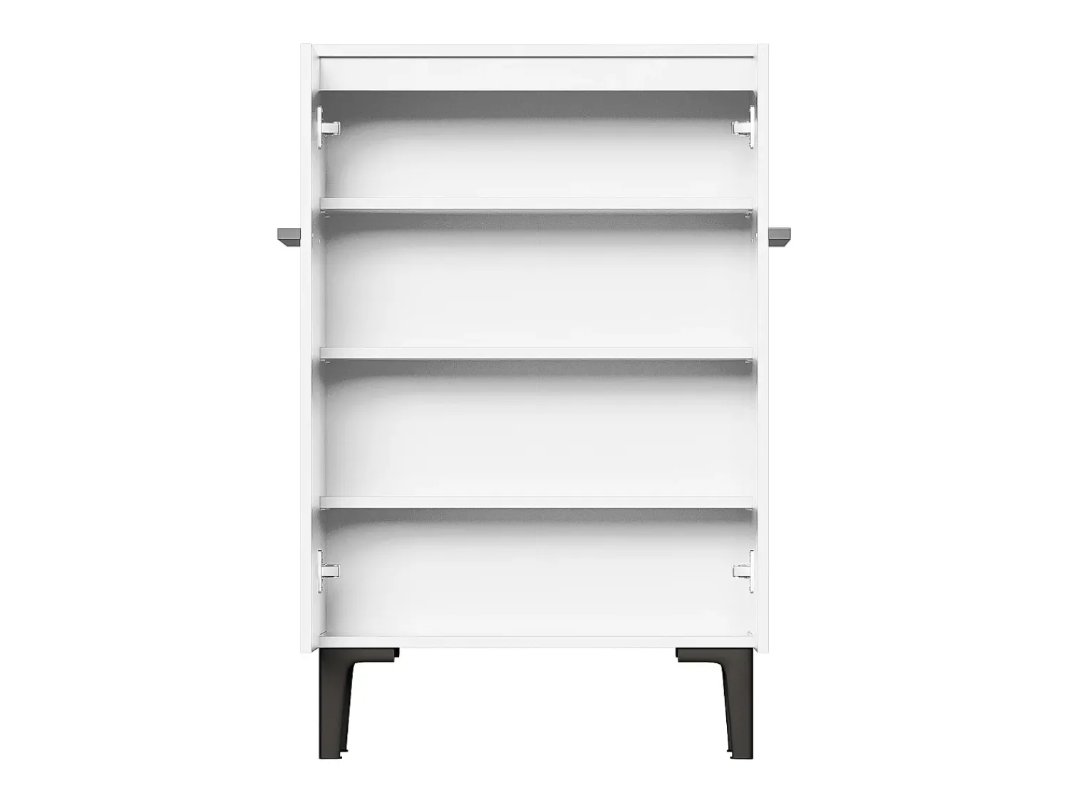 Móvel De Arrumação|Sapateira*Hauss Spole Armário para sapatos com 2 portas - prateleiras ajustáveis 60 × 34,5 x 95 cm Branco