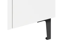 Móvel De Arrumação|Sapateira*Hauss Spole Armário para sapatos com 2 portas - prateleiras ajustáveis 60 × 34,5 x 95 cm Branco