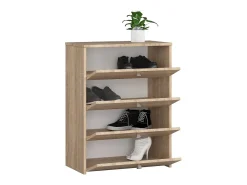 Akord Armário para Sapatos RUBIN com 4 Portas de Basculação 66cm - Carvalho Sonoma^ Móvel De Arrumação|Sapateira