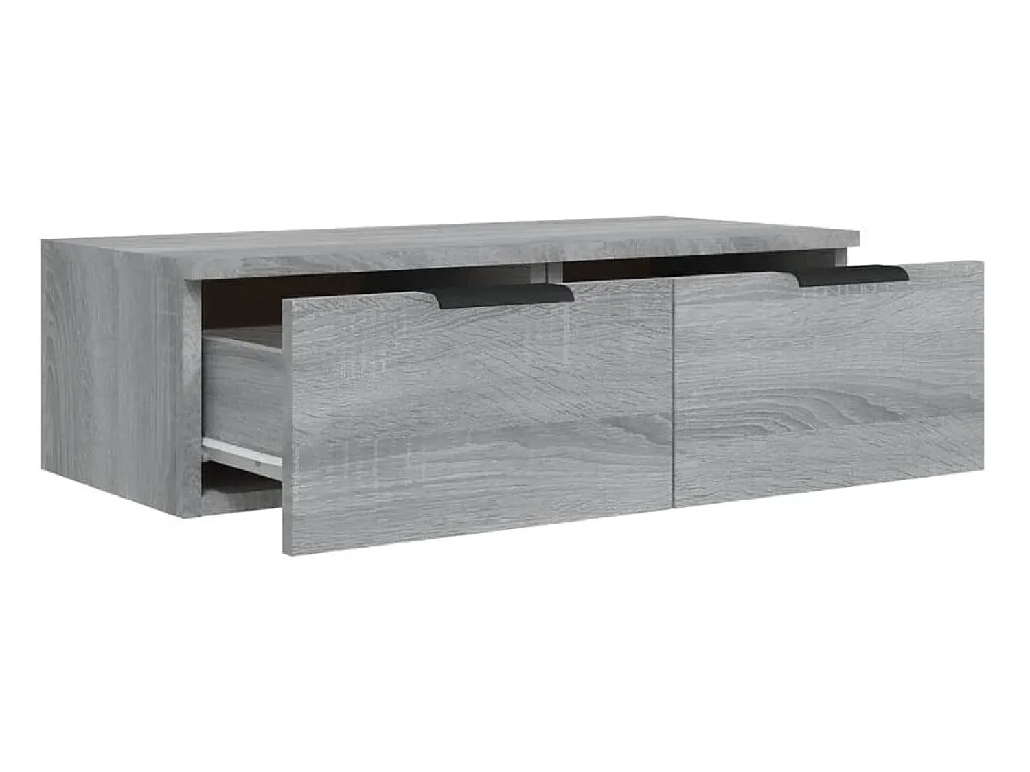 Prateleira|vidaxl Armário parede 2pcs 68x30x20cm derivados madeira cinza sonoma Cinzento