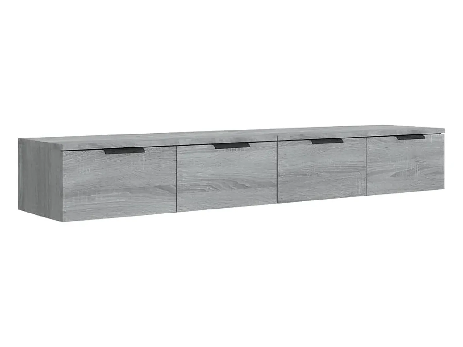 Prateleira|vidaxl Armário parede 2pcs 68x30x20cm derivados madeira cinza sonoma Cinzento