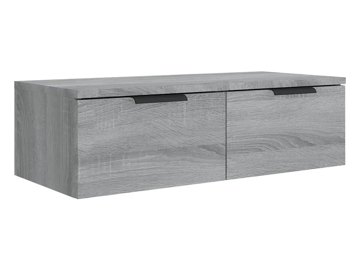 Prateleira|vidaxl Armário parede 2pcs 68x30x20cm derivados madeira cinza sonoma Cinzento