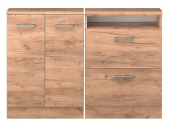 Móvel De Arrumação|Vicco Armário sótão carvalho goldkraft 120x46x81.6 rion Natural escuro