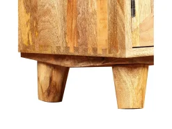 Móvel De Tv| Armário TV madeira de mangueira maciça 118x35x40 cm PT995523 Castanho
