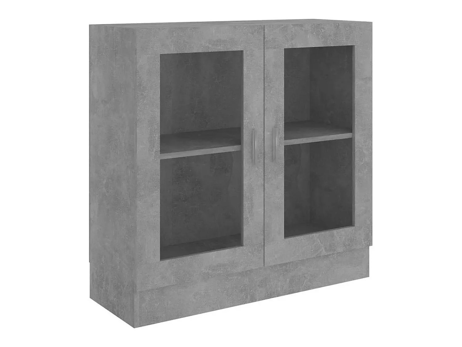 Vitrina*vidaxl Armário vitrine derivados de madeira cinza cimento Cinzento