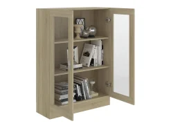 New Armário vitrine derivados de madeira carvalho sonoma PT183921 Castanho