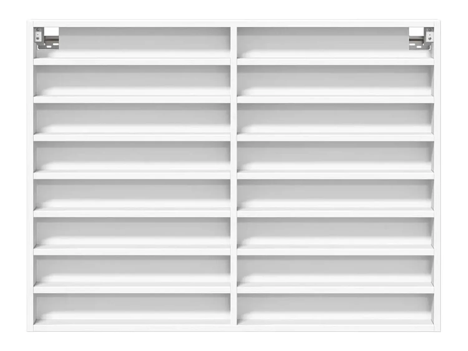 Vitrina* Armário vitrine 100x8,5x75 cm derivados de madeira PT666939 Branco