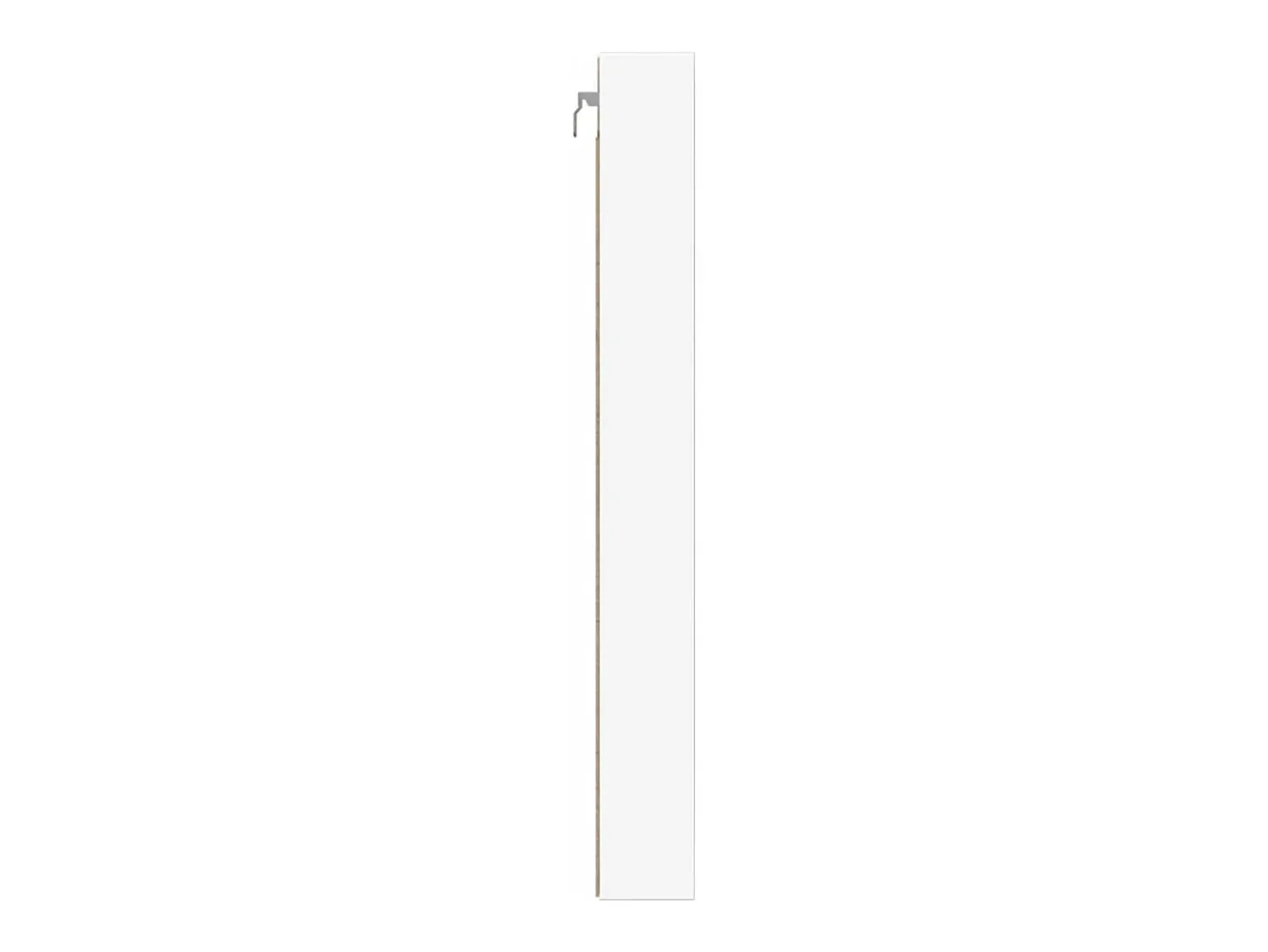 Vitrina* Armário vitrine 100x8,5x75 cm derivados de madeira PT666939 Branco