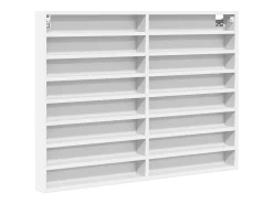 Vitrina* Armário vitrine 100x8,5x75 cm derivados de madeira PT666939 Branco