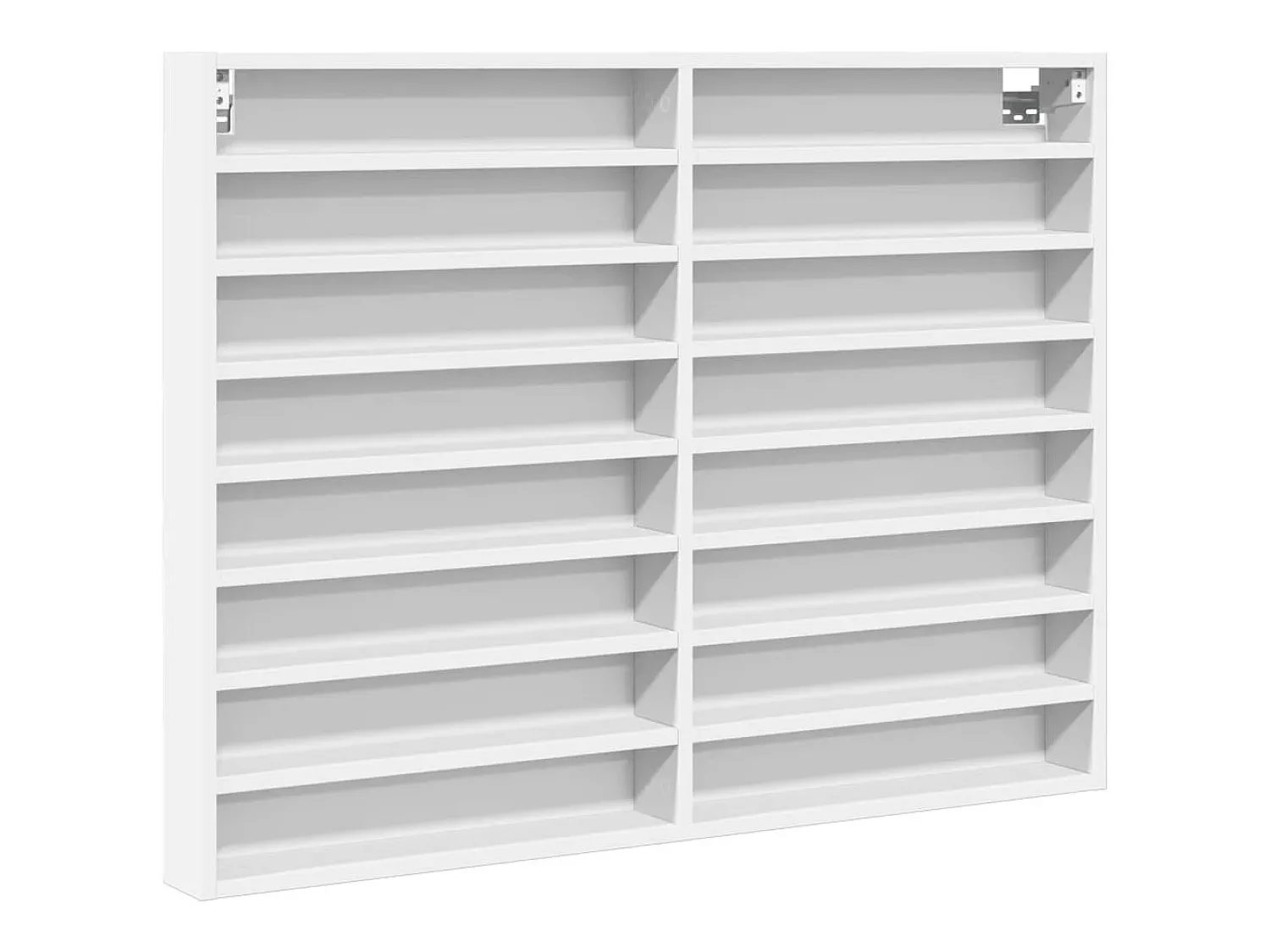 Vitrina* Armário vitrine 100x8,5x75 cm derivados de madeira PT666939 Branco
