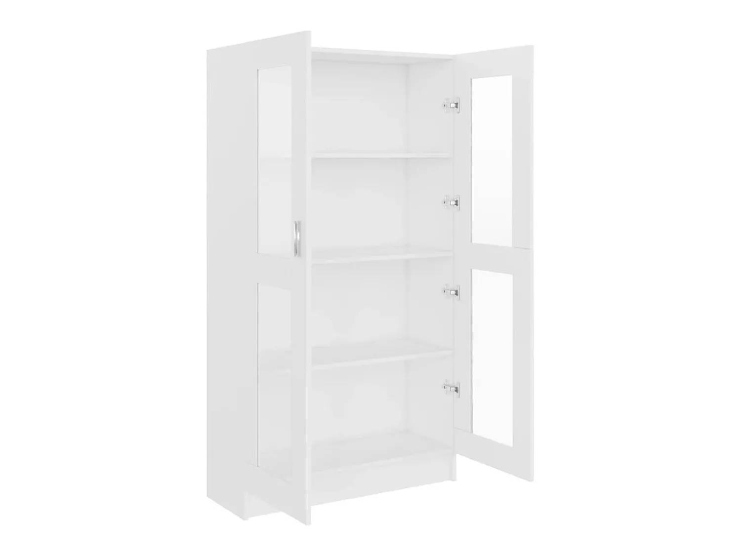 Vitrina| Armário vitrine 82,5x30,5x150 cm derivados de madeira PT107031 Branco