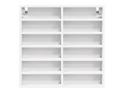 Vitrina|vidaxl Armário vitrine 60x8,5x58 cm derivados de madeira Branco