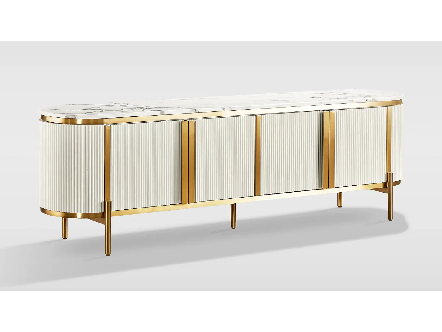 Armário 200x60x40 cm branco Stilig ST382C^ Móvel De Tv