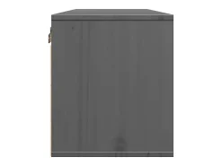 vidaxl Armários de parede 2 pcs 45x30x35 cm pinho maciço cinza^ Prateleira