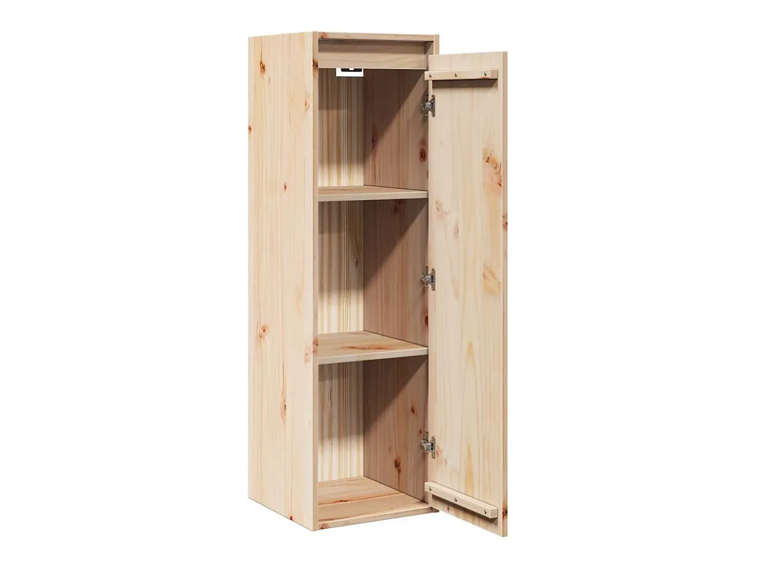 Prateleira|vidaxl Armários de parede 2 pcs 30x30x100 cm madeira de pinho maciça Castanho