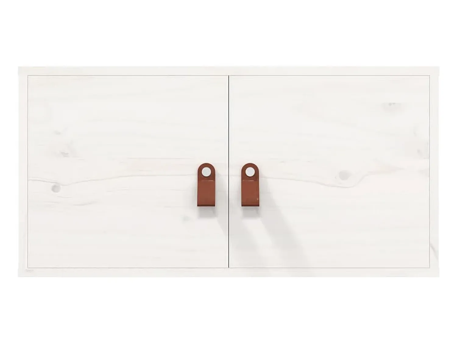 Prateleira|vidaxl Armários de parede 2 pcs 60x30x30 cm pinho maciço branco Castanho