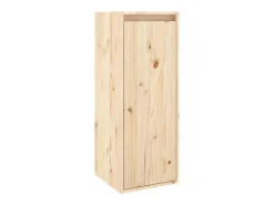 Outlet vidaxl Armários de parede 2 pcs 30x30x80 cm madeira de pinho maciça Castanho