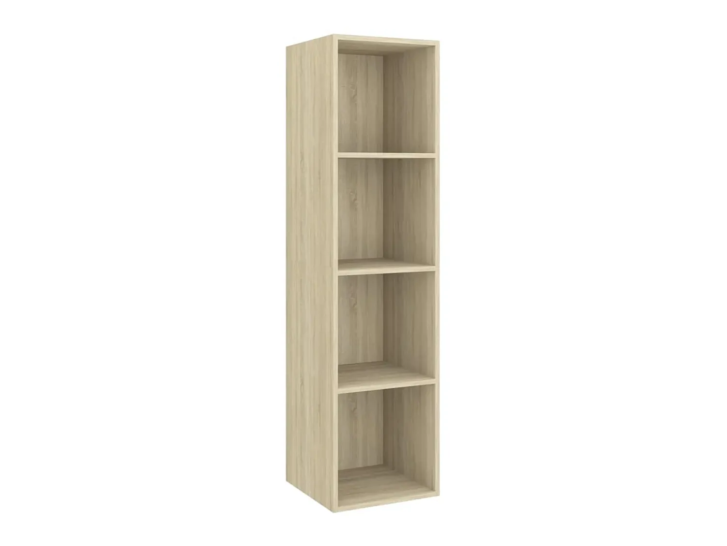Clearance Armários de parede p/ TV 2pcs derivados madeira carvalho sonoma PT410591 Castanho