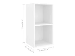 Hot vidaxl Armários de parede para TV 4 pcs derivados de madeira Branco