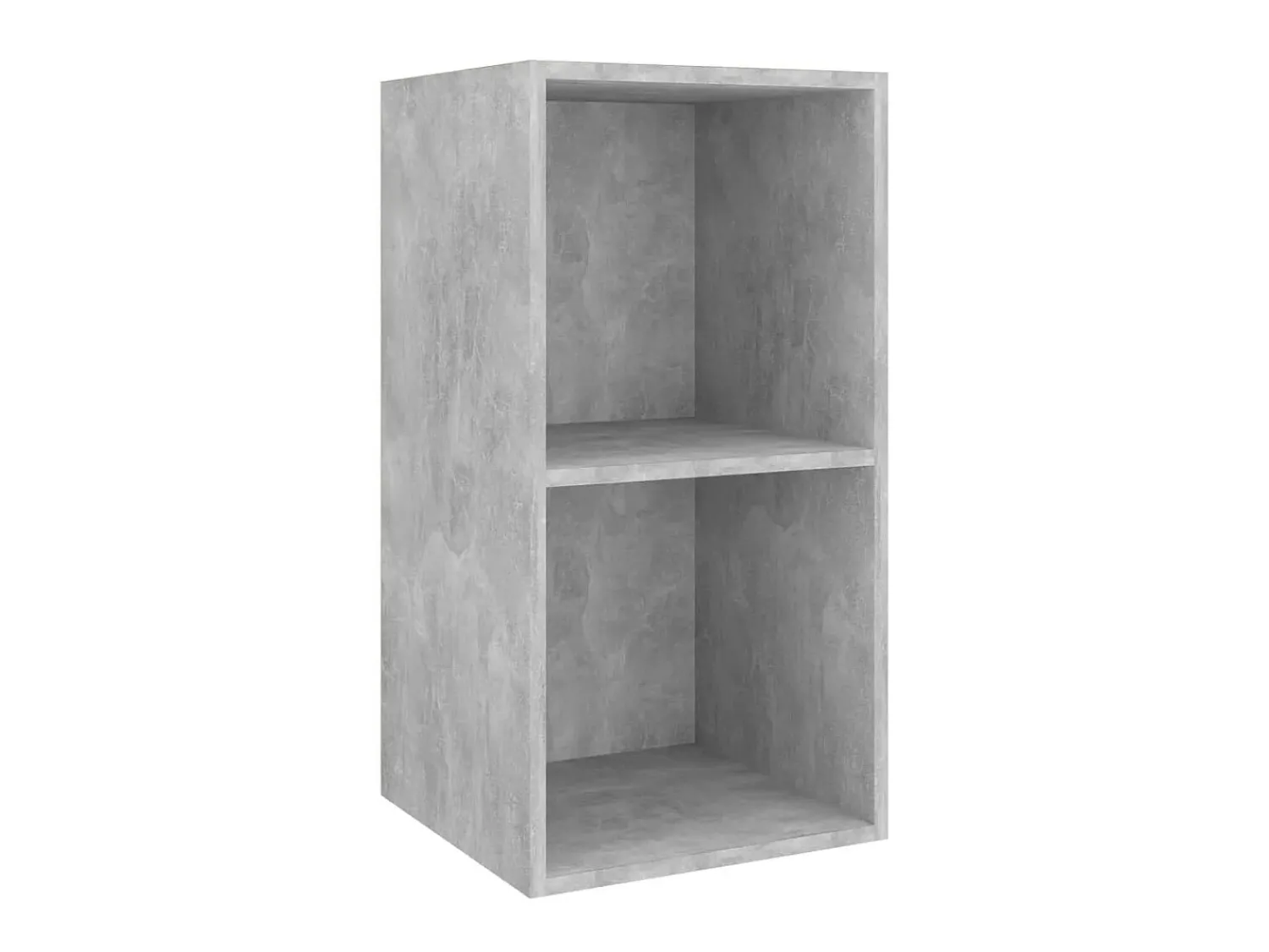 Móvel De Tv| Armários de parede para TV 4pcs derivados madeira cinza cimento PT592842 Cinzento