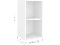 Armários de parede para TV 4 pcs derivados de madeira PT138947^ Móvel De Tv
