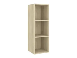 Armários de parede TV 2 pcs derivados madeira carvalho sonoma PT978188 Castanho